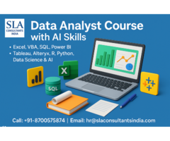 Job Oriented Data Analyst Course in Delhi, with Agentic AI Skills in 2026, by SLA Consultants India,