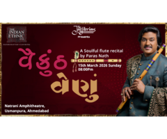 Vaikunth Venu A Soulful Flute Recital Evening By Paras Nath - Ahmedabad
