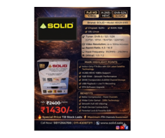 SOLID HDS2X-6165 H.265 10Bits HEVC S2X FullHD FTA Set-Top Box