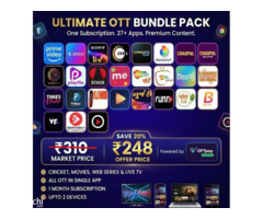 Ultimate OTT Bundle Pack in India – 27+ Apps in One Subscription | ₹248 Only ????????