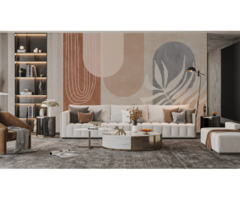 Abstract Geometric Textured Wallpaper