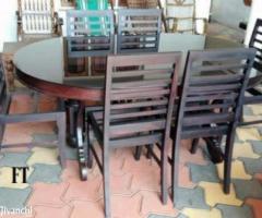 Glass top dining set - Image 3