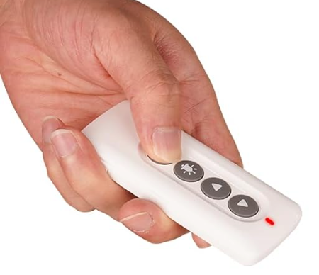 Remote coop door control illustration