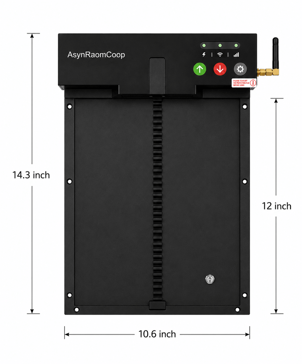 R2 Automatic Chicken Coop Door dimensions R2 Automatic Chicken Coop Door dimensions
