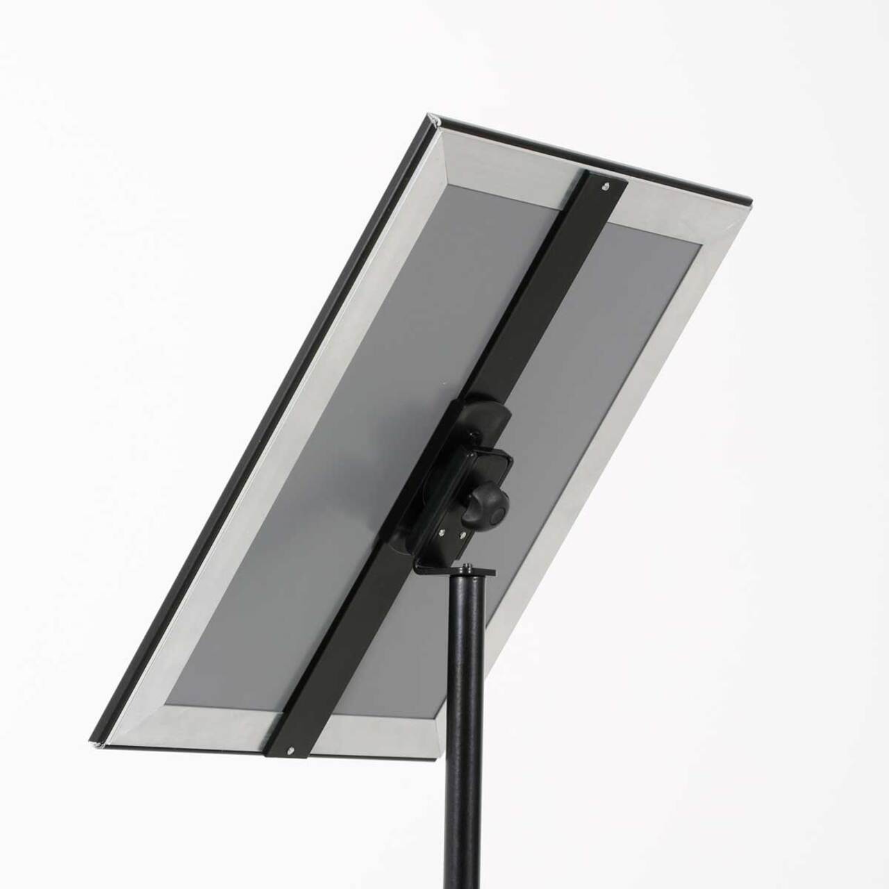Menu Board Negru cu picior telescopic și ramă click A4 - 210 x 297 mm