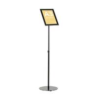 Menu Board Negru cu picior telescopic și rama click A3-297 x 420 mm