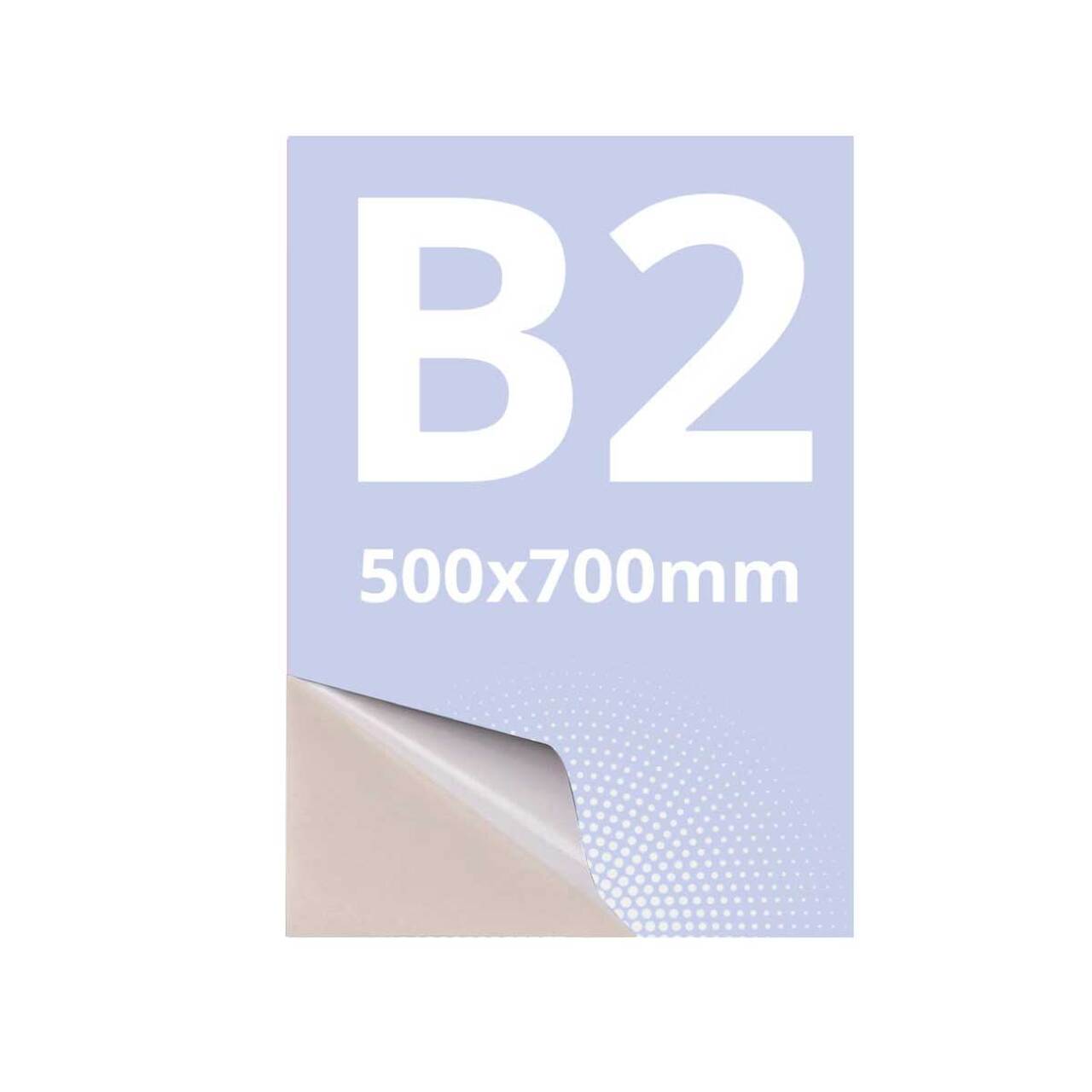 Print Autocolant laminat B2 - 500x700mm.