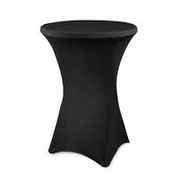 Masă înaltă tip Cocktail, pliabilă, rotundă, albă, 1009x800mm cu husă neagră