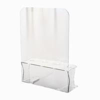 Suport Cornete înghețată cu 4 găuri și protecție din plexiglas, JJ DISPLAYS