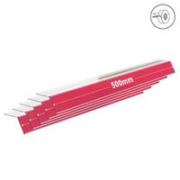 Suport etichete preț Tip V, bandă dublu adezivă, 40x500mm, 5buc/set, JJ DISPLAYS