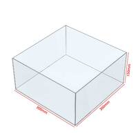 Cutie organizatoare simplă, din plexiglas, format 300x300x150(h), JJ DISPLAYS