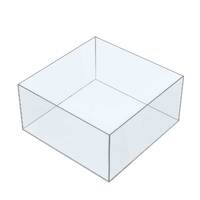 Cutie organizatoare simplă, din plexiglas, format 300x300x150(h)