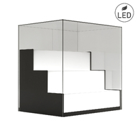 Suport epunere produse cu postament în trepte și iluminare LED.