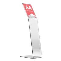 Suport afisaj plexiglas de podea fără buzunar pentru pliante