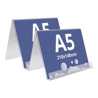 Table Top Display A5, JJ DISPLAYS, 148 x 210 mm, Landscape, 2buc/set