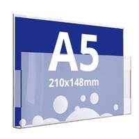 Wall Leaflet Dispenser A5, JJ DISPLAYS, 148 x 210 mm, Landscape