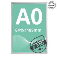 Ramă click 25, Poster Frame din aluminiu, cu colțuri drepte A0, JJ DISPLAYS, 841 x 1189 mm