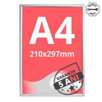 Ramă click 25, Poster Frame din aluminiu, cu colțuri drepte A4, JJ DISPLAYS, 210 x 297 mm