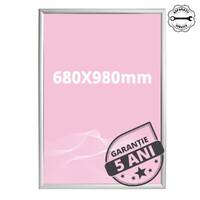 Ramă click 25, Poster Frame din aluminiu, cu colțuri drepte, JJ DISPLAYS, 680 x 980 mm