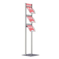 Stand cu rafturi pentru brosuri, pliante sau reviste A4, JJ DISPLAYS, 210 x 297 mm