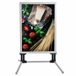 People Stopper Wind-On PREMIUM, panou mobil rezistent la vânt A1, JJ DISPLAYS, 594 x 841 mm