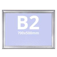 Ramă click ART cu profil din aluminiu eloxat B2-500 x 700 mm JJ DISPLAYS