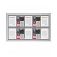 Avizier pentru interior cu rama click, NANO Display, 10xA4 - 710x1120mm, Portrait, JJ DISPLAYS