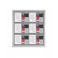 Avizier pentru interior cu rama click, NANO Display 12xA4 - 890x1040mm, PORTRAIT, JJ DISPLAYS,