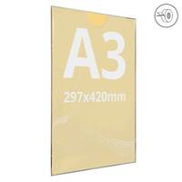 Insert tip plic, transparent A3, JJ DISPLAYS, 297 x 420 mm, Portrait