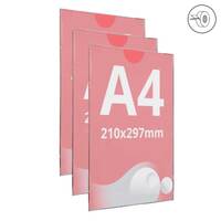 Insert tip plic, transparent A4 - 210x297mm, Portrait, 3buc/set