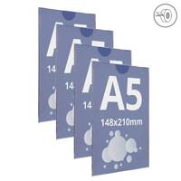 Insert tip plic, transparent A5 - 148x210mm, Portrait, 4buc/set