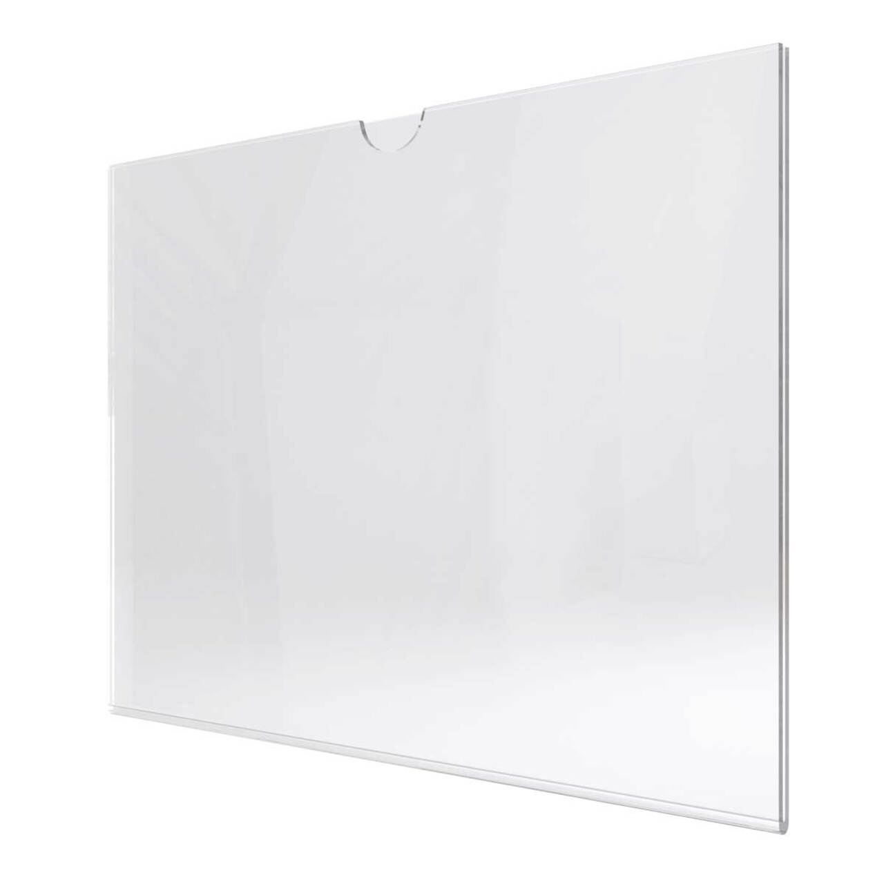 Insert tip U, din plexiglas transparent A3, JJ DISPLAYS, 297 x 420 mm, Landscape