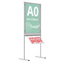 Info Board - Classic A0 (841x1189mm), simplă față, cu 1 raft