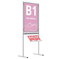 Info Board - Classic B1 (700x1000mm), simplă față, cu 1 raft
