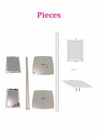 Menu Board, cu profil oval din aluminiu  A3, JJ DISPLAYS, 297 x 420 mm, dublă față