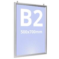Ramă Click, afișaj ambele fețe B2, JJ DISPLAYS, 500 x 700 mm