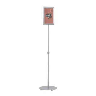 Menuboard/ Panou informativ cu picior telescopic și ramă slide-in cu afișare dublă față, JJ DISPLAYS, format A3 (297x420mm)