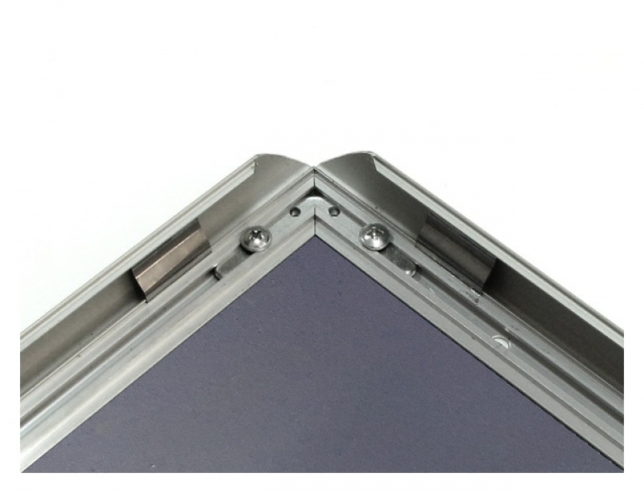 Info Board SL, stand pentru afișaj cu ramă click și picior din profil SL aluminiu B1 (700x1000mm) expunere simplă față.