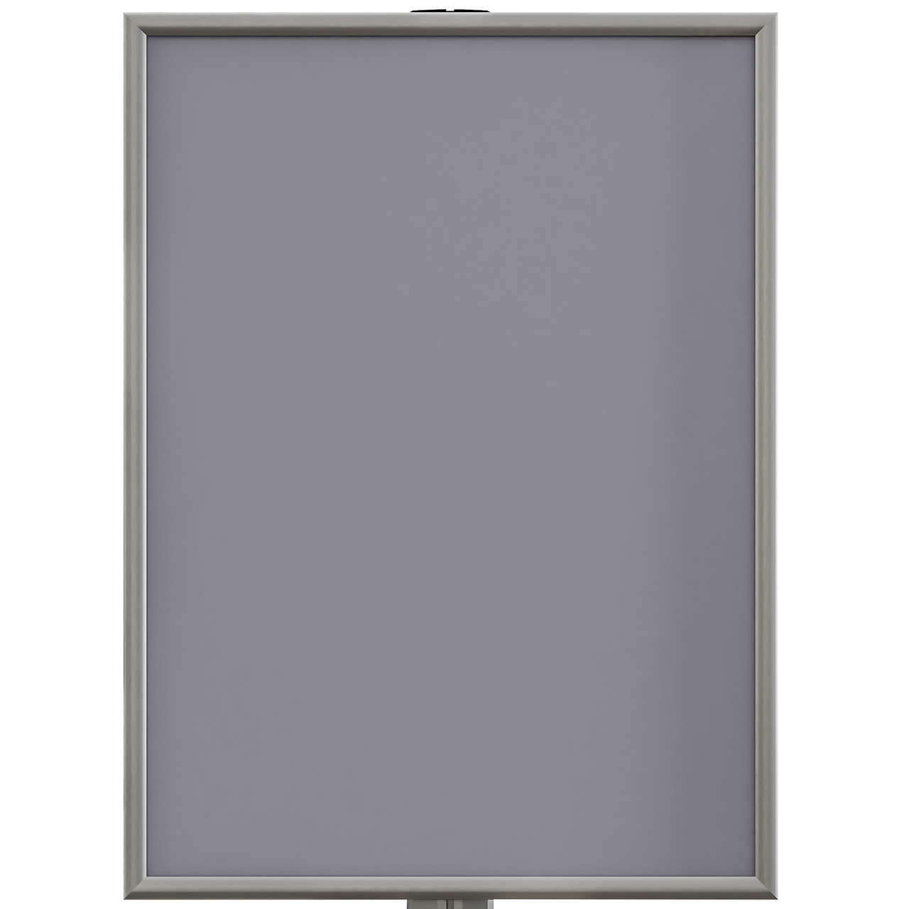 Info Board SL, stand pentru afișaj cu ramă click și picior din profil SL aluminiu, B2 (500x700mm) expunere dublă față.