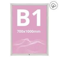 Rama click 35mm din aluminiu, securizată si rezistentă la exterior B1 - 700x1000mm, JJ DISPLAYS
