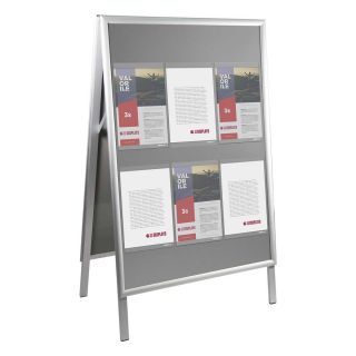 People stopper A board cu inserturi NANO DISPLAY S7, JJ DISPLAYS, 700 x 1000 mm, Portrait
