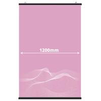 Suport poster tip hanger click NEGRU, JJ DISPLAYS, 1200 mm