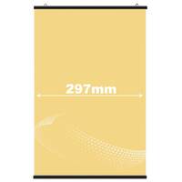 Suport poster tip hanger click NEGRU, JJ DISPLAYS, 297 mm