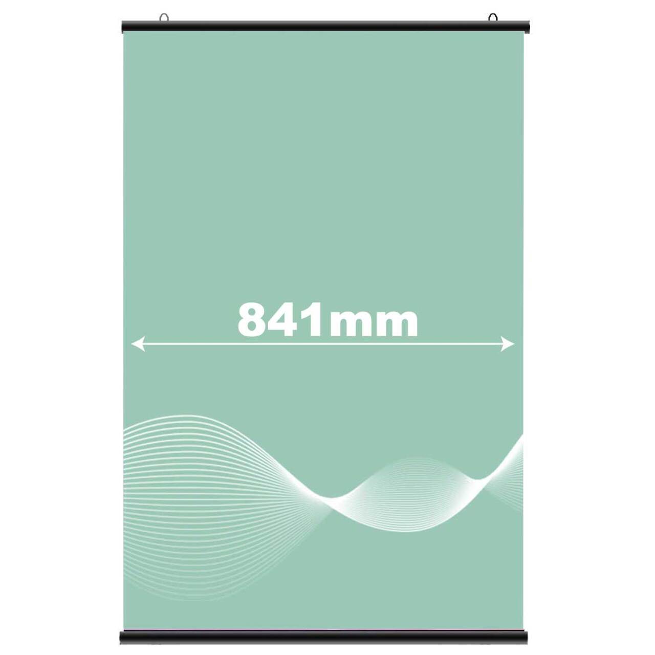Suport poster tip hanger click NEGRU, JJ DISPLAYS, 841 mm