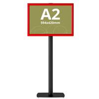 Menuboard RED A2, JJ DISPLAYS, 420 x 594 mm, Landscape, simplă față