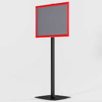 Menuboard RED A2, JJ DISPLAYS, 420 x 594 mm, Landscape, simplă față