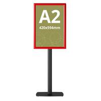 Menuboard RED A2, JJ DISPLAYS, 420 x 594 mm, Portrait, dublă față