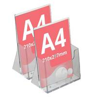 Suport pentru pliante, format A4 (210x297mm), 2buc/set