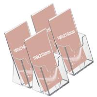 Suport pentru pliante, format 100x210mm, 4buc/set