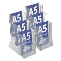 Suport pliante cu 3 buzunare, JJ DISPLAYS, format A5 ( 210x148mm), 2buc/set